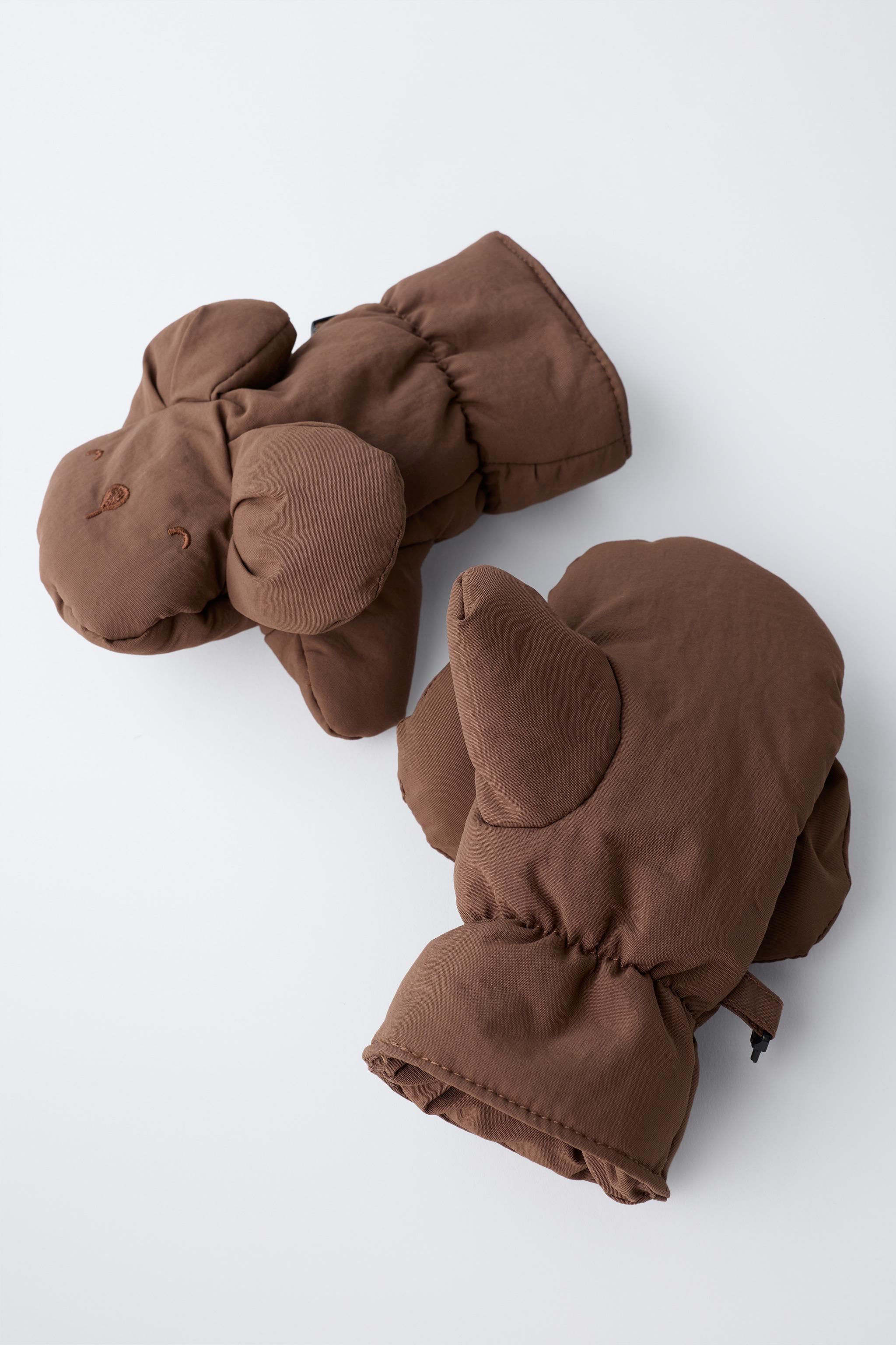 NYLON MITTENS WITH EARS